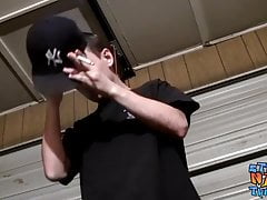 Young smoker Paradox tugs sweet cock before cumshot