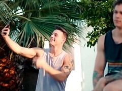 He came prepared to have a long and hard day of sex