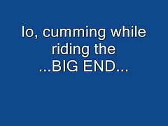 Cumming when riding a giant carrot
