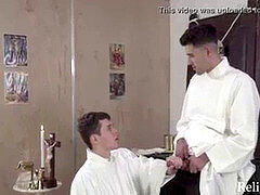 The Holy assfuck Initiation For gay teen