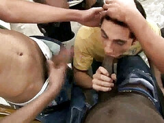 Twink fucked by big blacks cocks