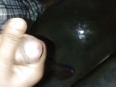 Desi boy jurcking In bathroom first time