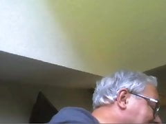 grandpa stroke on webcam