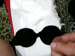 cum satin bra