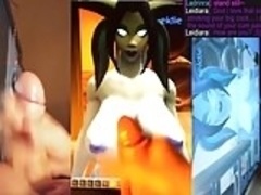 Cum Tribute to Leidiara (Draenei, World of Warcraft)