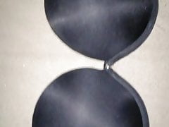 Cum on Strapless Black Bra 10C HD
