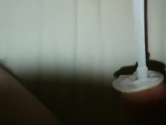 Condom sounding into my peehole with glowstick