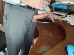 Grandfather in Suit Tugging