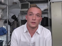 Young straighty ass slammed at the BBC office