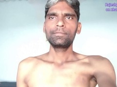 Rajeshplayboy993 strokes his meat in the kitchen and shoots his load