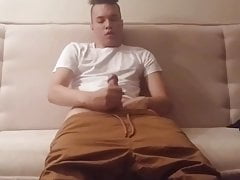 Playing with cock in living room TRAILER