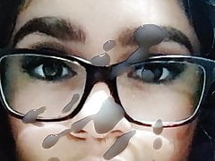 Shooting a load on the face of BlowCman's Girl