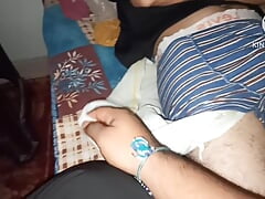 Wow first time hold my stepbrother big cock from underwear then i open it