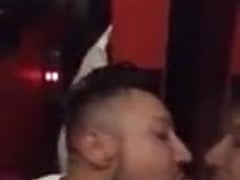 Cute Guy Sucks Cock Through Gloryhole and Gets Cum