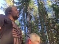 Bareback Adventure with a Stranger Bear Outdoors