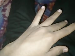 Desi indian boy masturbation inside blanket.  Big kind masturbation.