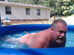 Naked Pool Dad 8