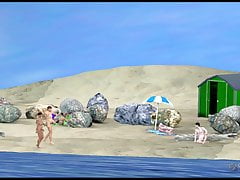 Busy day at the beach - part 1