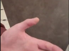 Johnholmesjunior ample white shaft in engaged mens shower solo display with gigantic jizz fountain
