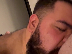 Chub deep throating off Spoken Hetero Married Mechanic with GOOD-SIZED beefstick