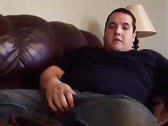Chubby Bear Strips and Jerks Off