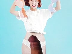 oh my girl arin BYC bra & panty cum tribute
