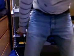 College pup celebrates end of Finals with strip, jerk, & cum