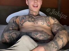 Jakipz Cums After Talking Dirty And Stroking His Cock In His Gray Sweats
