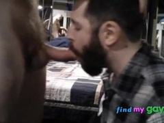 Large-Fuckpole Grizzly Amateur Gets a Face Utter of Jism