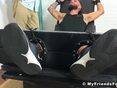 MY PALS SOLES - Held bearded amateur Tony kittle tortured by dom