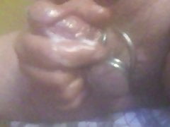 Jerking off with rings on