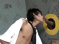 Teenager Tries Black Gloryhole