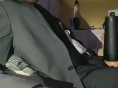 Smoking and Fleshlight Romping in Suit (PART 1)