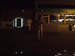 Naked gas station walk