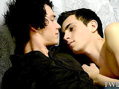 steamy skinny twinks with huge shaft Josh and Conner fucking