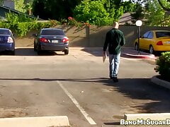 Bald daddy David Chase ass breeds blond twink Hunter Starr