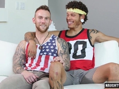 Hot Bi-Racial action with a Brazilian gay and a hot Latina