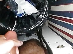 Powerful Horny CUMSHOT Dump in Bin