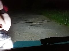 Joland outdoor in public at night