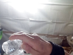 Glass dildo big enough for this ass