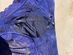 COVERING A PAIR OF PANTYS FOR THE 2ND TIME FOR A HORNY CUSTOMER