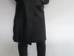 Red Leatherskirt and Leathercoat