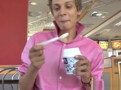 18 Twink Gets First Public Handjob