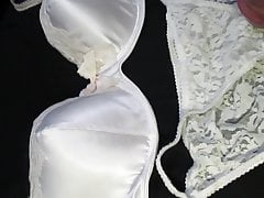Cumming on Sister in Law's Pretty Bra and Panties