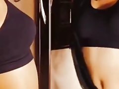 TODAY I WEARED SAREE AND I DID SEXY AND HOT DANCE IN FRONT OF THE MIRROR IN BATHROOM AND RAISED MANY COCK #AKSCREATIVES