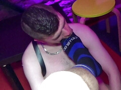 Hard porn with fist in backroom