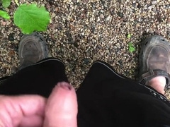 Solo Masculine Outdoor Peeing Compilation