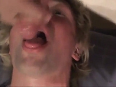 Fucking the twink's mouth and cumming on his face 13