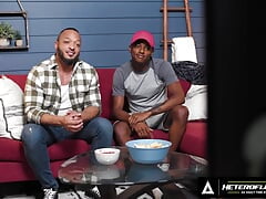 HETEROFLEXIBLE - Horny Twink Ty Santana Rides Str8 Stepdad Dillon Diaz's Cock After Stripping Game