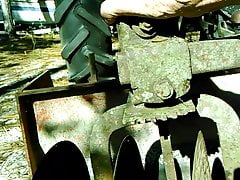 Antique 8 Disk Harrow, Barn Find